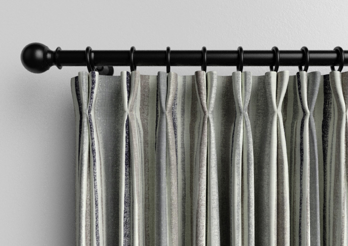 Guarda Stripe, Grey - Made to Measure Curtains - Image 10